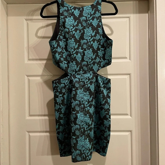 Hutch (Anthropologie) Jacquard Cut Out Mini Dress - Picture 3 of 10